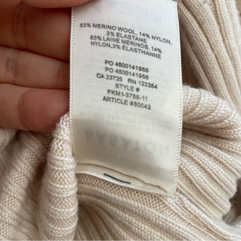 Babaton Cream Ribbed Sweater - Picture 6 of 8